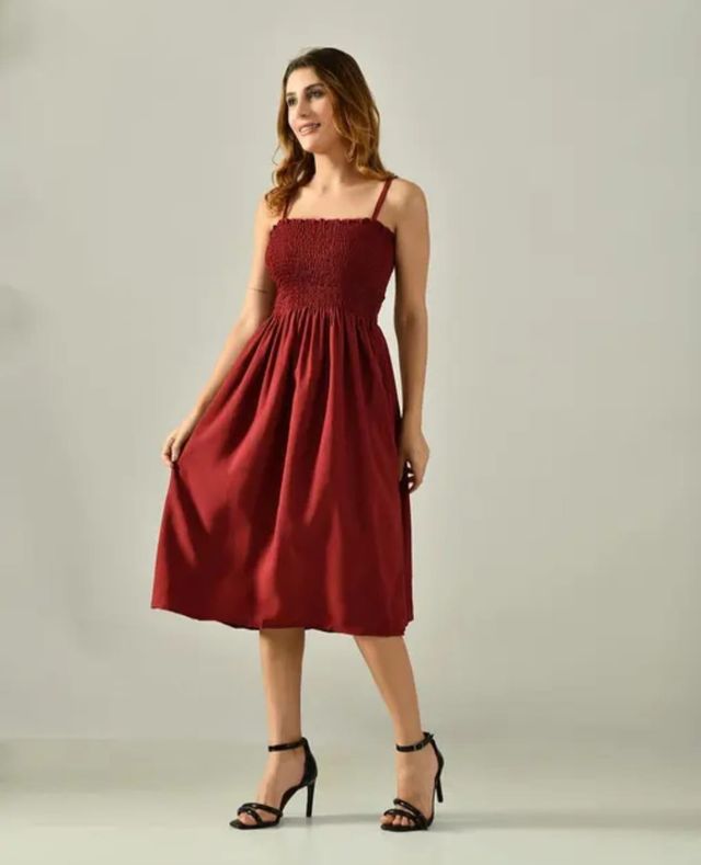 Stylish short Red Women Dress