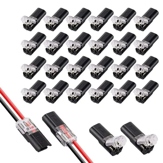 10 Pcs Waterproof 2-Pin Cable Connector
