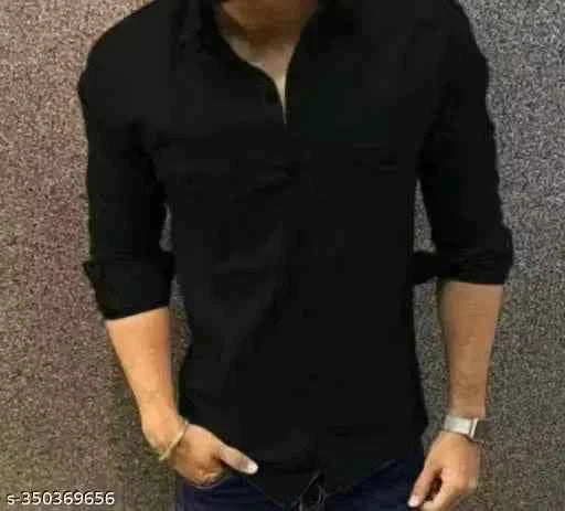 Men Cotton Blend Double Pocket Full Sleeves Shirt Pack of 3