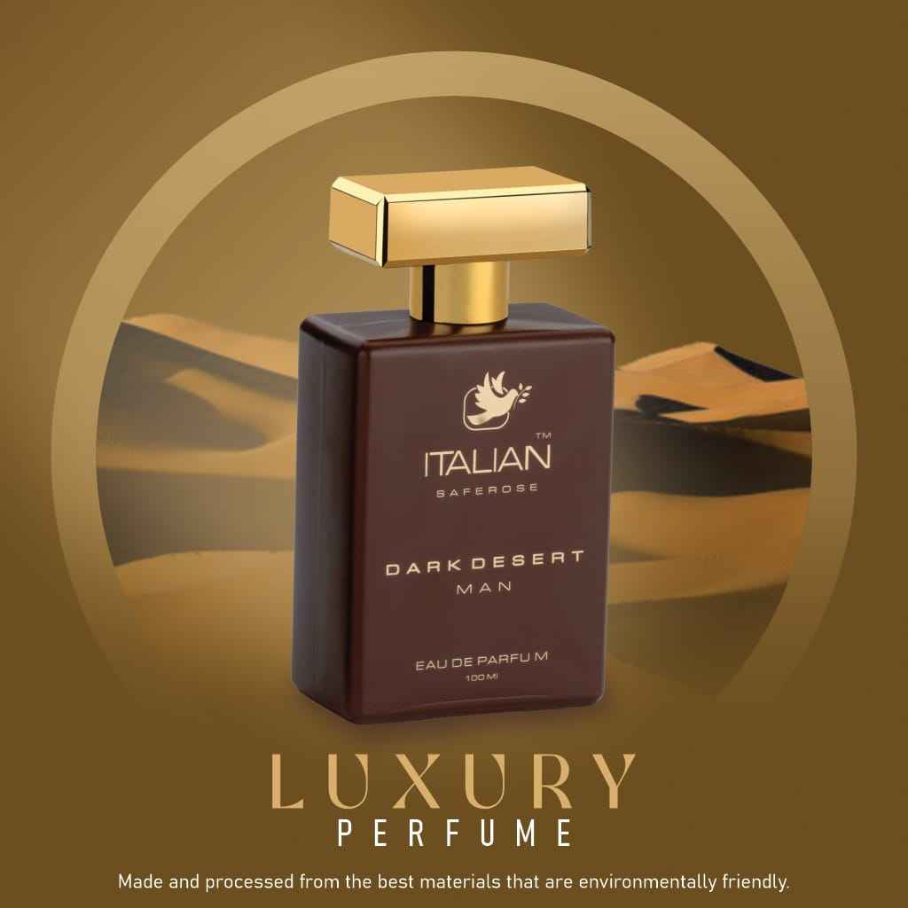 Italian Saferose Dark Desert Man Eau De Parfum 100 Mi Luxury Perfume